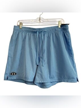 Under Armour Men's Icon Mesh Shorts Loose Blue Men’s Size Large